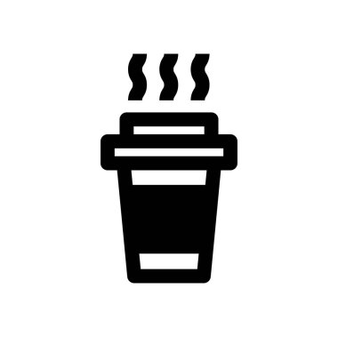 Bardak, simge, vektör illüstrasyonu 