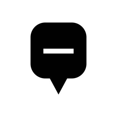 konuşma balonu simgesi, vektör illüstrasyonu