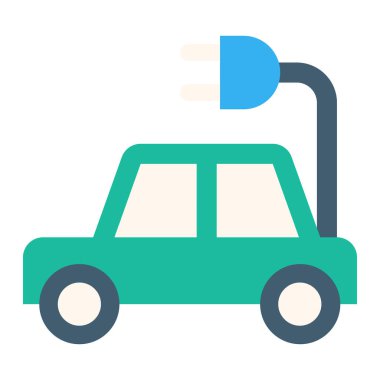 eko kavramı düz ikon vektör çizimi