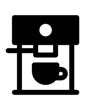 kahve makinesi vektör simgesi