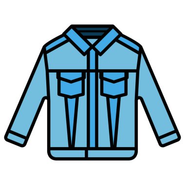 Modern b 'nin vektör illüstrasyonunda giysi ikonu yok