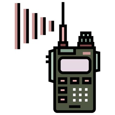 Bir telefonun vektör illüstrasyonu