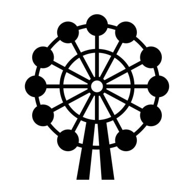 Dönme dolap ikonu vektör illüstrasyon grafik tasarımı
