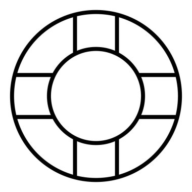 Yaşam şamandırası simgesinin vektör çizimi