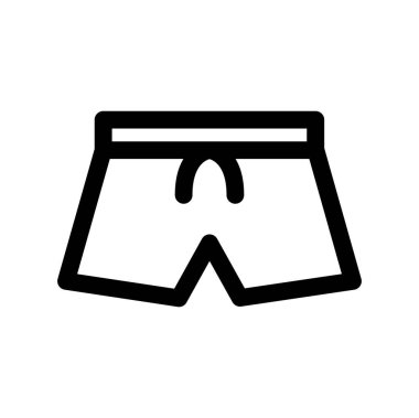 plaj ve moda çizgisi vektör simgesi.