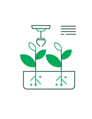  Bahçe ağ ikonu. Vektör illüstrasyonu 