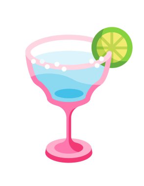 Kokteyl cam ikonu. vektör illüstrasyonu