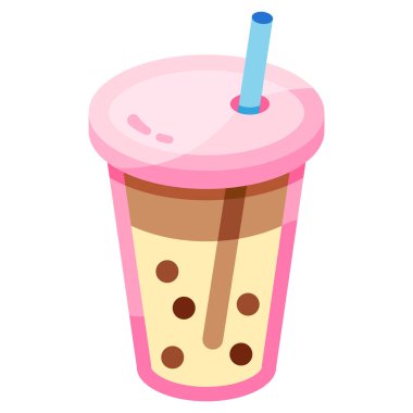 süt simgesi, vektör illüstrasyonu 