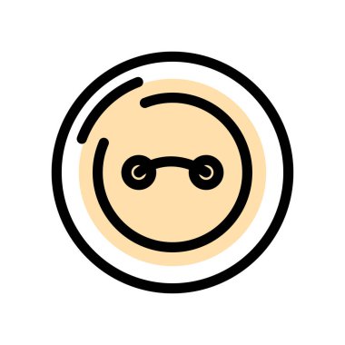 Çizgi film karakteri simgesinin vektör çizimi