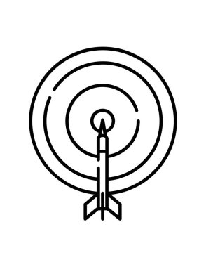 hedef simge, vektör illüstrasyonu