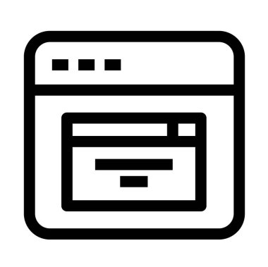 Alışveriş ve ticaret hattı vektör simgesi.