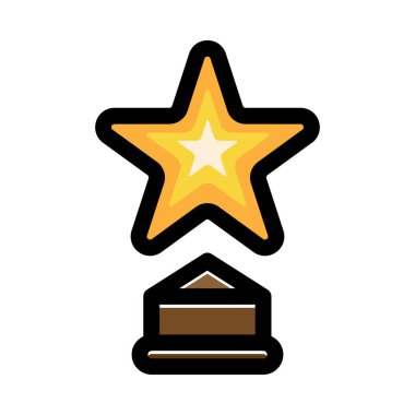 ödül, simge, vektör illüstrasyonu 