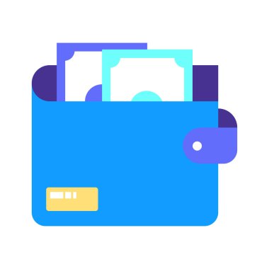 cüzdan ikonu vektör illüstrasyonu 