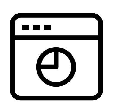 Seo ve servis satırı simgesinin vektör illüstrasyonu