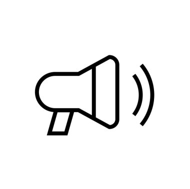 hoparlör ikonu. Vektör illüstrasyonu 