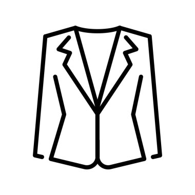 Beyaz arkaplanda siyah renkli tişört ikonu. giyim sembolü vektör illüstrasyonu.