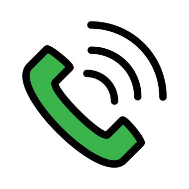telefon arama simgesi, vektör illüstrasyonu