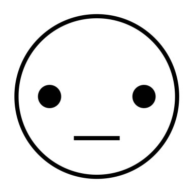 emoticon simgesi, vektör illüstrasyonu