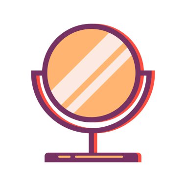 makyaj ve kozmetik fırça vektör simgesi