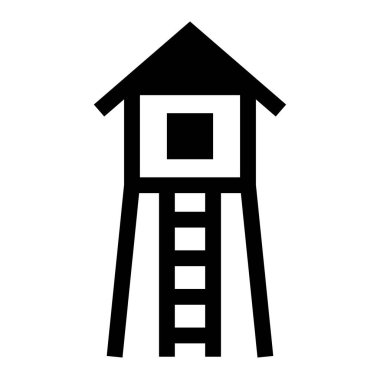 Modern yapı simgesinin vektör illüstrasyonu