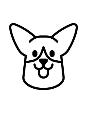 Şirin köpeğin vektör çizimi 