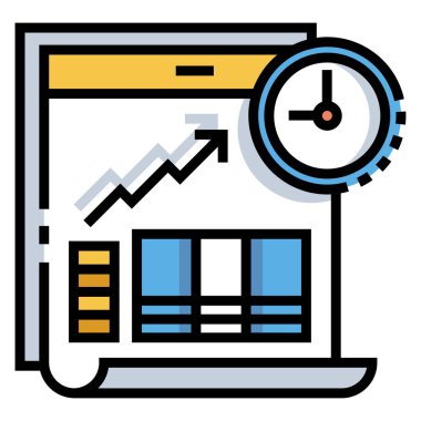 iş web simgesi, vektör illüstrasyonu 