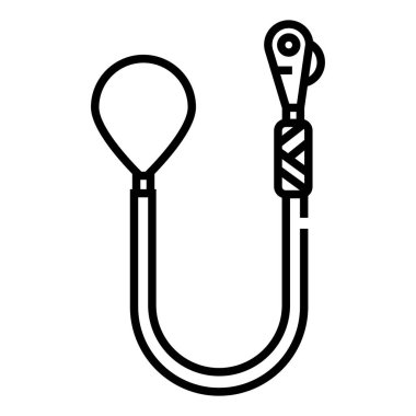 bir kancanın vektör silueti