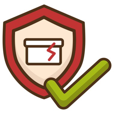 Web simgesini, vektör illüstrasyonunu kontrol et  