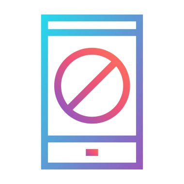 Kısıtlama işaretinin vektör illüstrasyonu