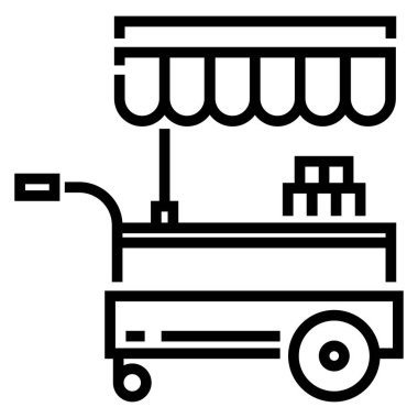 satıcı web simgesi, vektör illüstrasyonu 