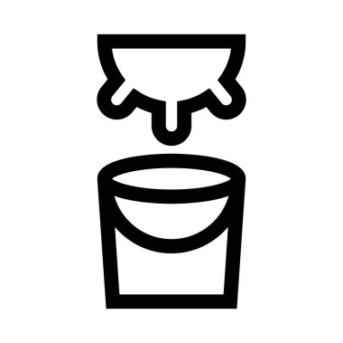 Basit düz simge, vektör illüstrasyonu