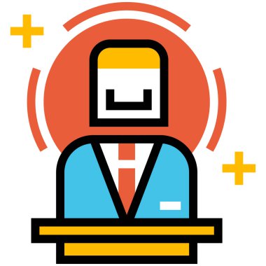 avatar renkli vektör simgesi