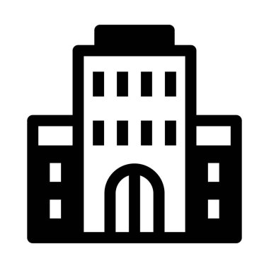bina simgesi, vektör illüstrasyonu