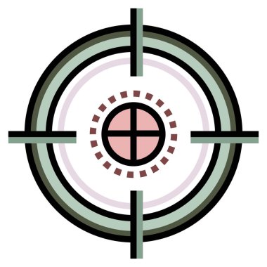 hedef ağ simgesi. Vektör illüstrasyonu 