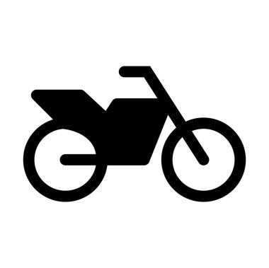 motosiklet simgesi vektör illüstrasyonu
