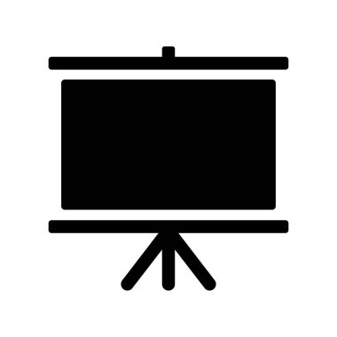 Sunum tahtası simgesi vektör illüstrasyonu