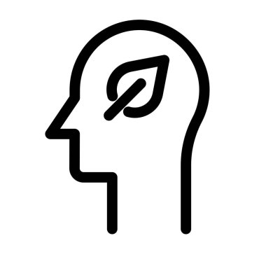 eko kavramı düz ikon vektör çizimi