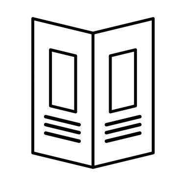 kitap simgesi vektör illüstrasyonu