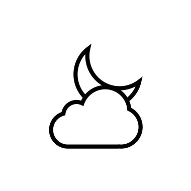 bulut simgesi, vektör illüstrasyonu