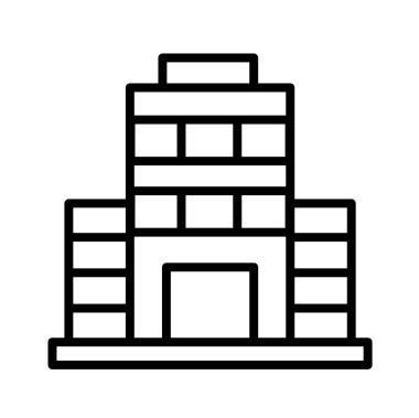 bina simgesi, vektör illüstrasyonu