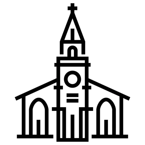 Kościół Ikona Ilustracja Wektora — Wektor stockowy