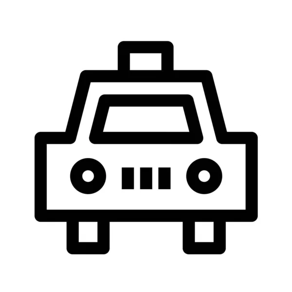 Taxi Icoon Vectorillustratie — Stockvector