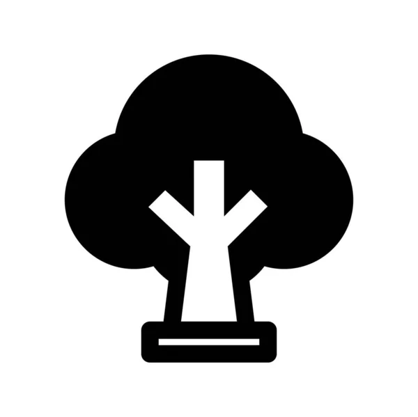 Árbol Icono Vector Ilustración — Archivo Imágenes Vectoriales