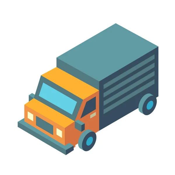 Versand Und Lieferung Lkw Symbol Vektor Illustration — Stockvektor