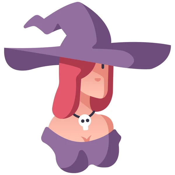 Witch Girl Hat — Stock Vector