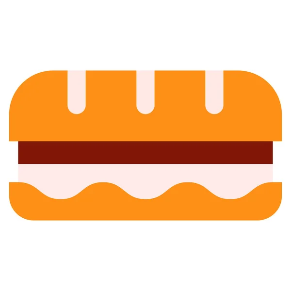 Icona Sandwich Illustrazione Vettoriale — Vettoriale Stock