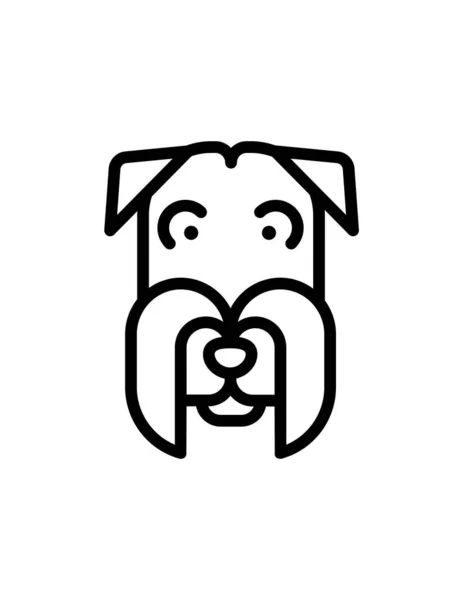 Hond Pictogram Vector Illustratie — Stockvector
