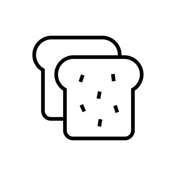 Bread Icon Vector Illustration — Stock Vector