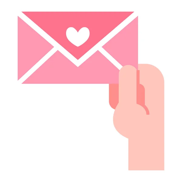 Love Letter Icon Vector Illustration — Stock Vector