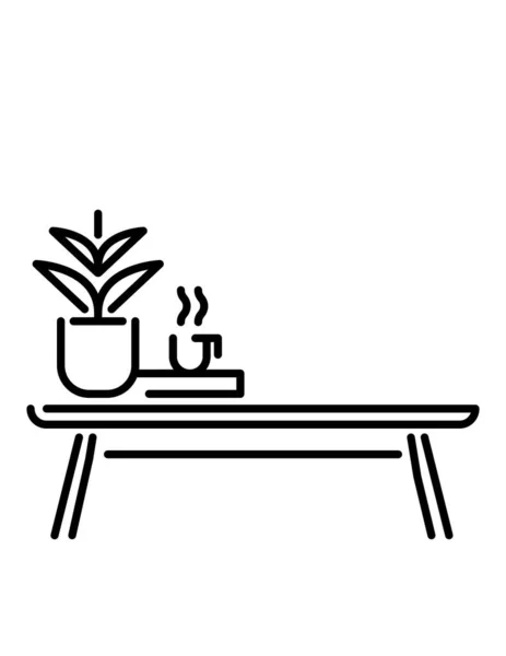 Vektor Illustration Des Café Symbols — Stockvektor